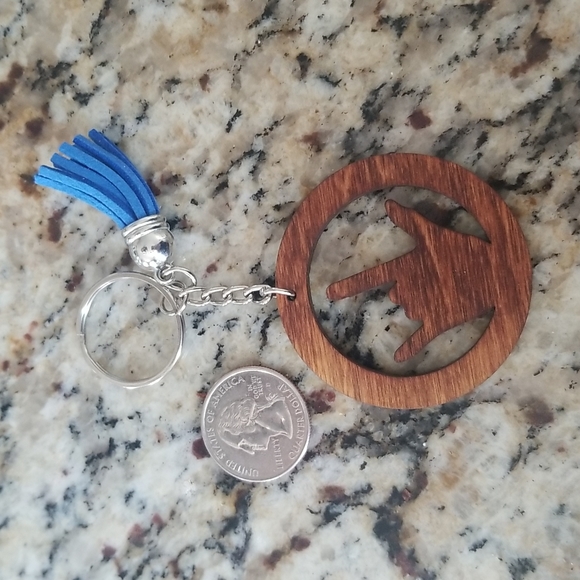 🚫SOLD🚫 I Love You keychain, in ASL - Picture 5 of 7
